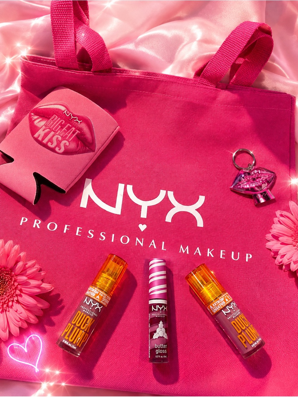 NYX Big Fat Kiss NEW Lip Gloss & Swag Bundle Limited Edition